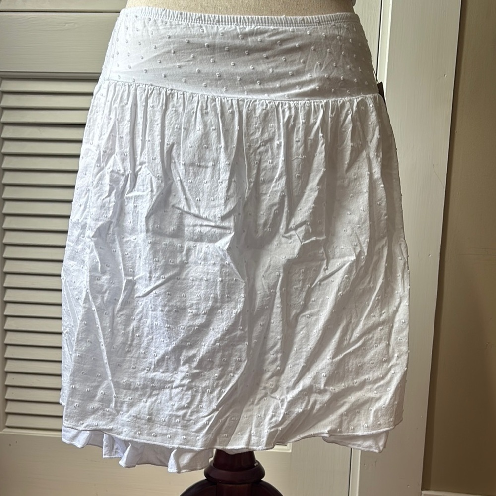 100% cotton white skirt studio 253